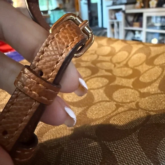 Coach Tan Signature Crossbody Bag - Picture 5 of 7